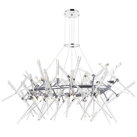 Cwi Lighting Icicle 12 Light Chandelier With Chrome Finish 1154P43-12-601-O